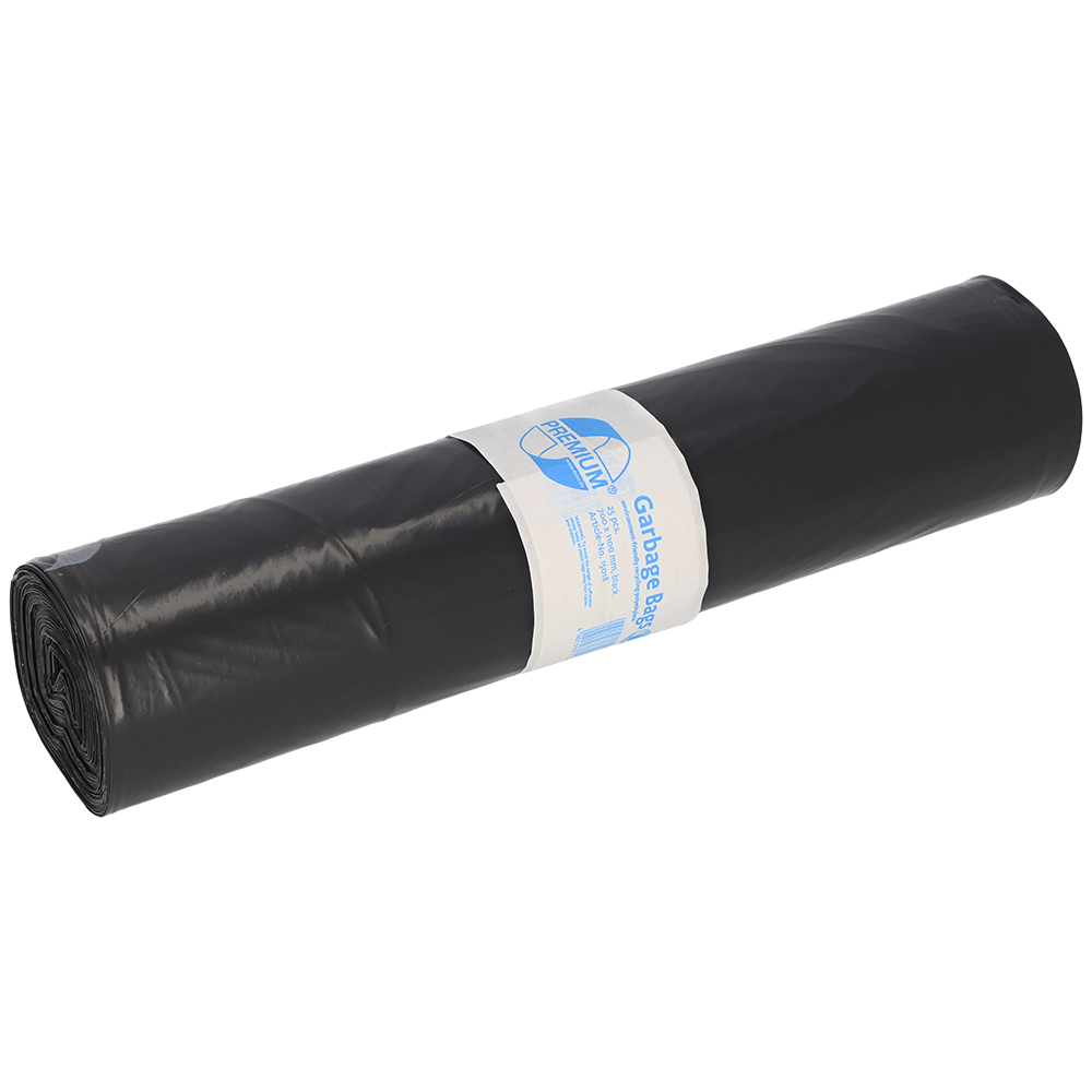 Afvalzak Premium LDPE 70x110 cm T60 zwart 120 liter 250 st./ds