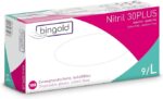 Bingold Nitril 30Plus blauw handschoenen L