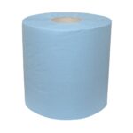 Midi poetspapier Cellulose blauw 2 laags verlijmd 150 m x 20 cm - 6 rol p/pak