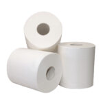 Midi poetspapier wit 1 laags cellulose 300 meter zware kwaliteit - 6 rol p/pak