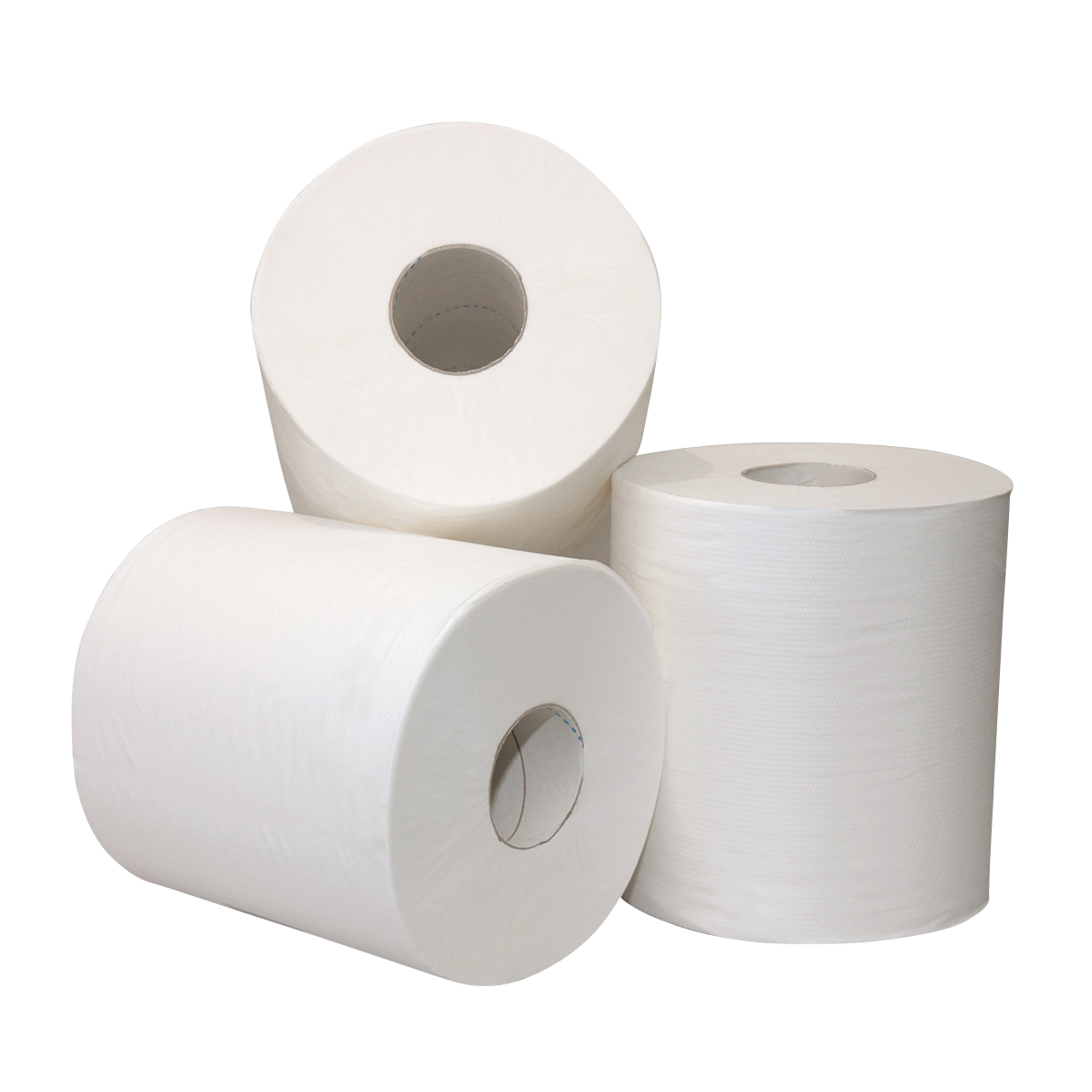 Midi poetspapier wit 1 laags cellulose 300 meter zware kwaliteit - 6 rol p/pak