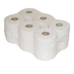 Midi poetspapier wit 2 laags Recycled 108 meter - 6 rol p/pak