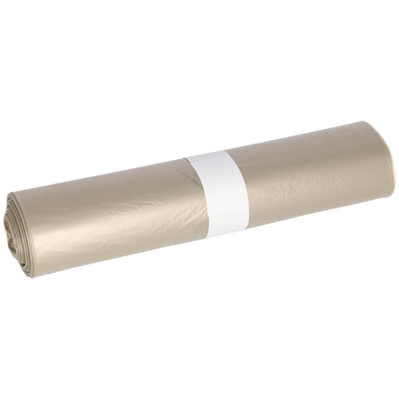 Afvalzak LDPE Recycled 70x110 cm transparant 120 liter 25st a 10/ds