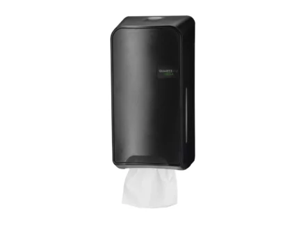 QuartzLine toiletroldispenser bulkpack - Zwart